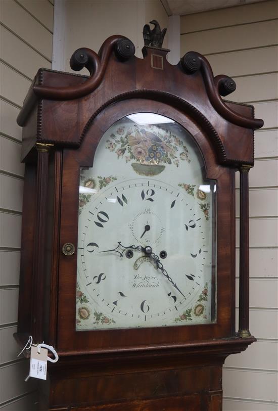 A George III oak 8-day longcase clock H.227cm